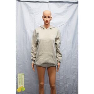 Champion Girls' Oversized Fleece Graphic Hoodie Tan Large